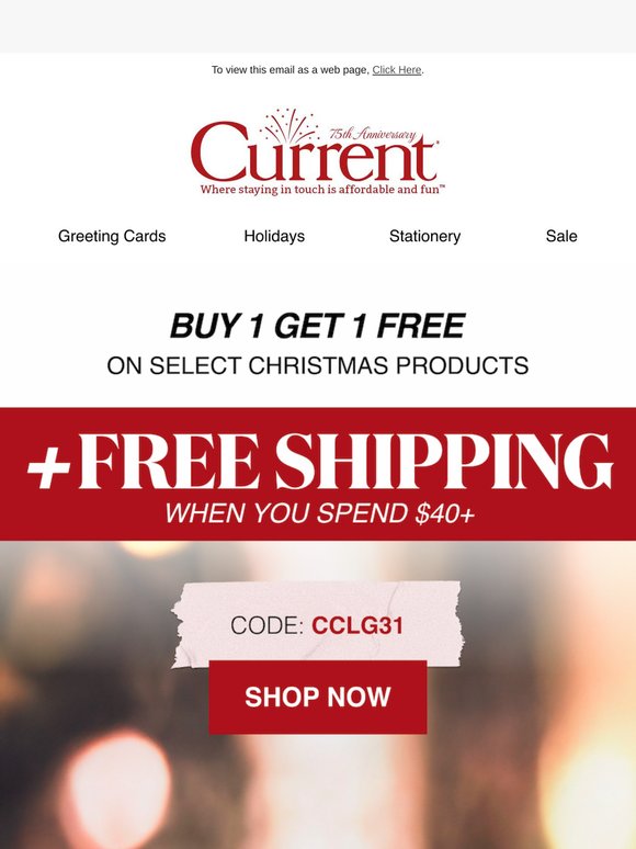 BOGO free on select Christmas products 🎄