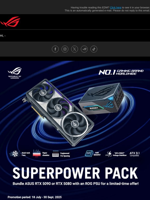 Get 2x rewards from your new gaming GPU and PSU!