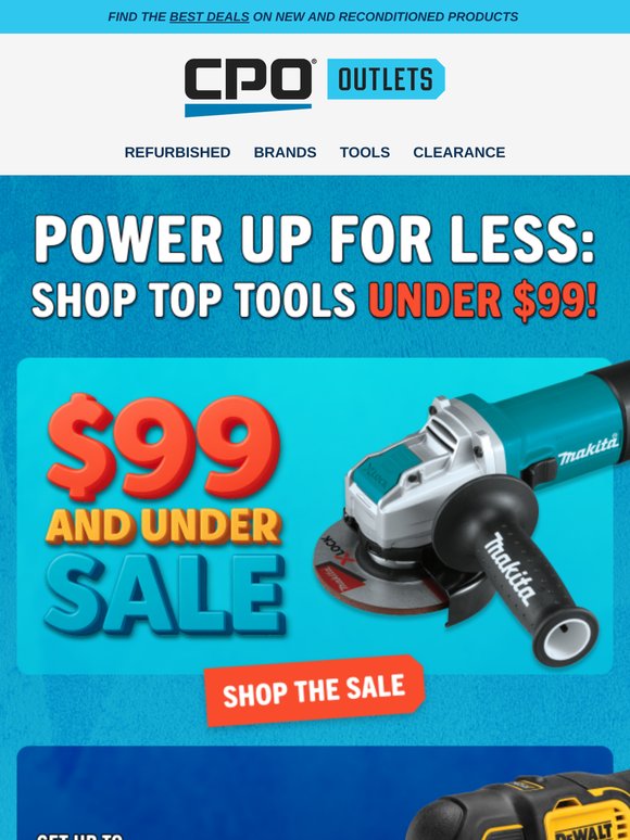 Don’t Miss It: $99 and Under Tool Deals Are Live