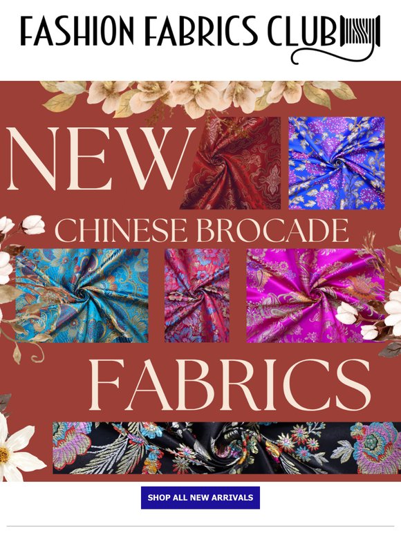 ✨ New Chinese Brocades Just Arrived