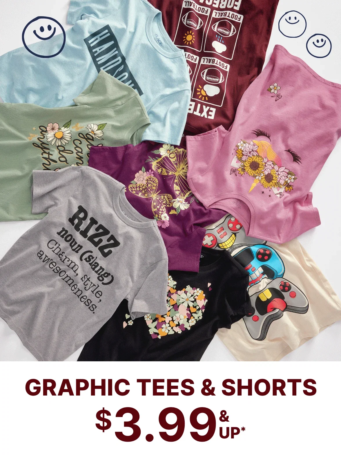 $3.99 & Up Graphic Tees
