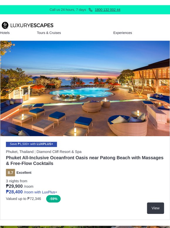 Phuket All-Inclusive Oasis w. Free-Flow Drinks | French-Inspired Ubud Rainforest Hideaway w. Daily Breakfast, Dinner & Cocktails | Last Chance! Hong Kong Glamour w. Breakfast & Free-Flow Drinks