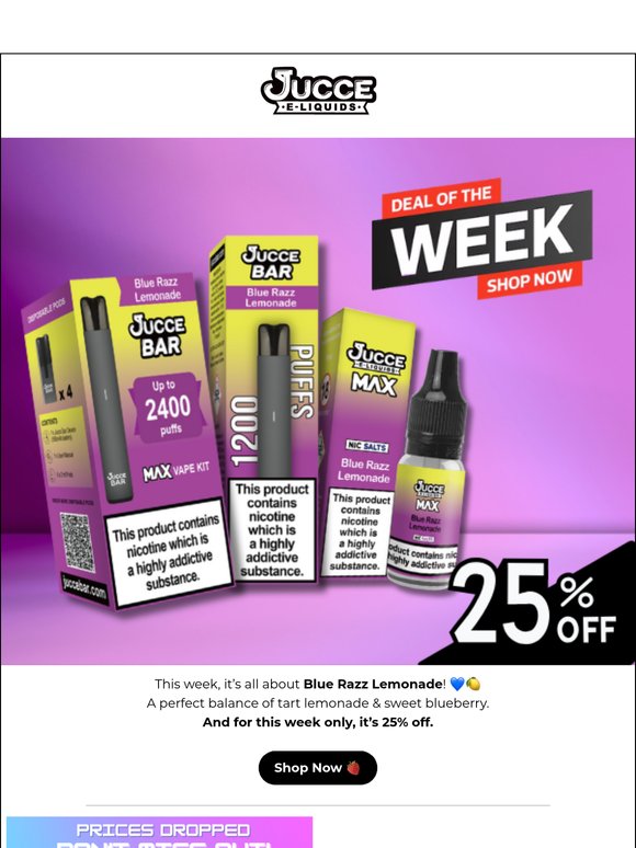 25% Off This Week’s Star Flavour🍋