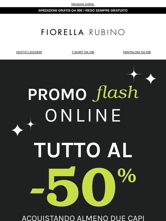 ULTIME ORE ⏰ TUTTO AL -50%