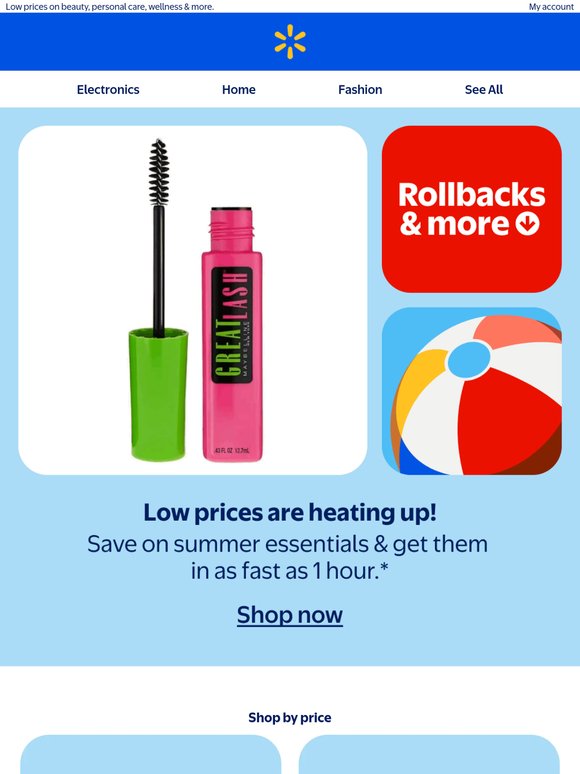 Rollbacks on summer essentials ☀️🍹🍦