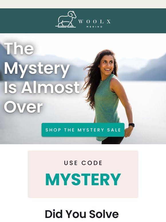 ⌛ Tick tock... your mystery discount is almost expired