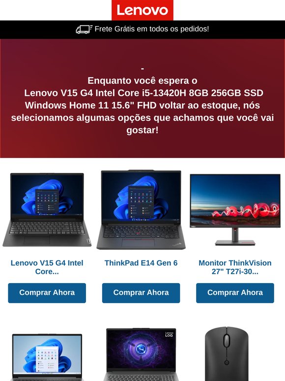 Enquanto você aguarda o retorno do produto que visualizou...
