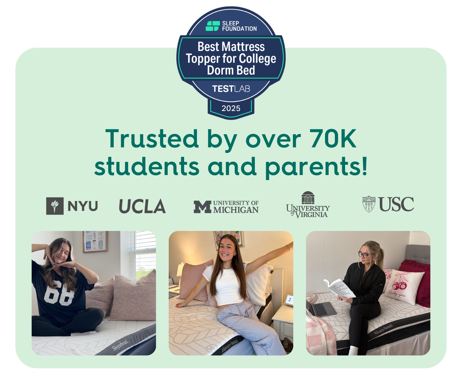 Trusted by over 70K students and parents!