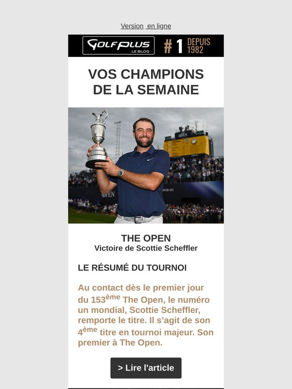🔥 Scottie Scheffler continue d'écrire sa légende !