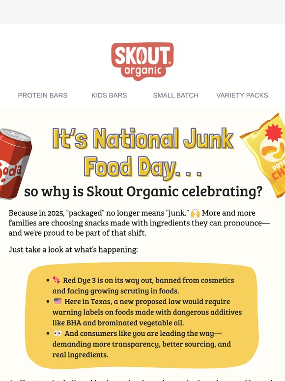 It's National Junk Food Day… and we're celebrating? 🎉🍓
