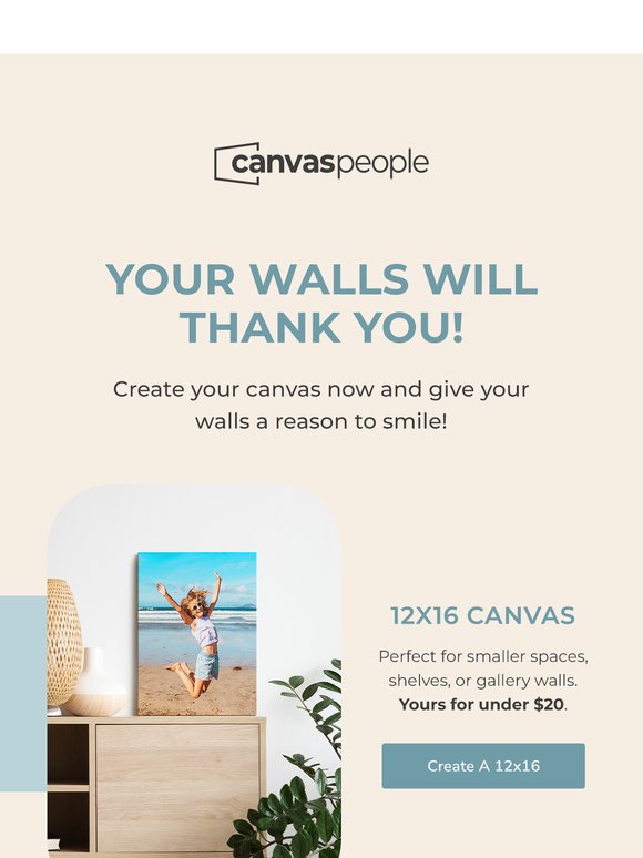 Less Customizable CanvasPeople: Print For Less! Custom Prints Under $25 | Milled