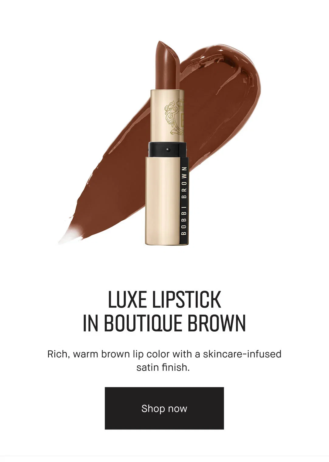Luxe Lipstick in Boutique Brown