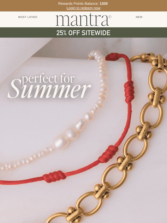 ICYMI: The anklets you loved are BACK ☀️
