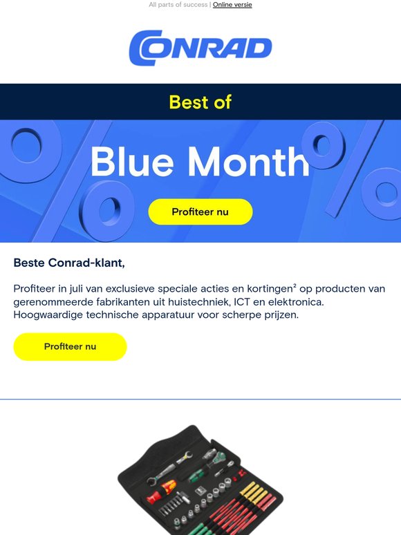 Beste techniek in de Conrad Blue Month.