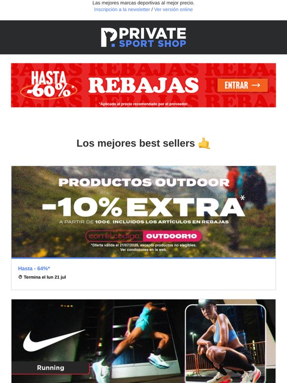 🏕️​ -10% en las ventas de Outdoor con el código OUTDOOR10