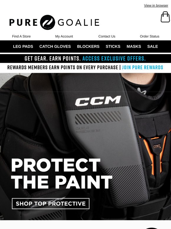 Command The Crease With Confidence & Upgrade Your Protective At Pure Goalie