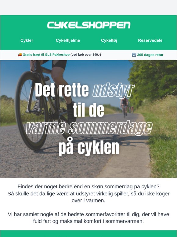☀️ Sommerture på cyklen? Her er udstyret, du skal bruge!