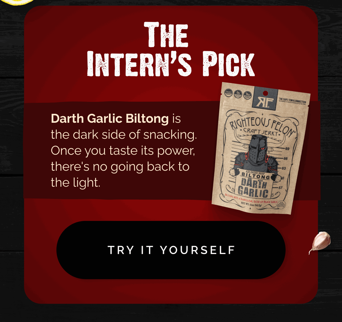 Darth Garlic Biltong