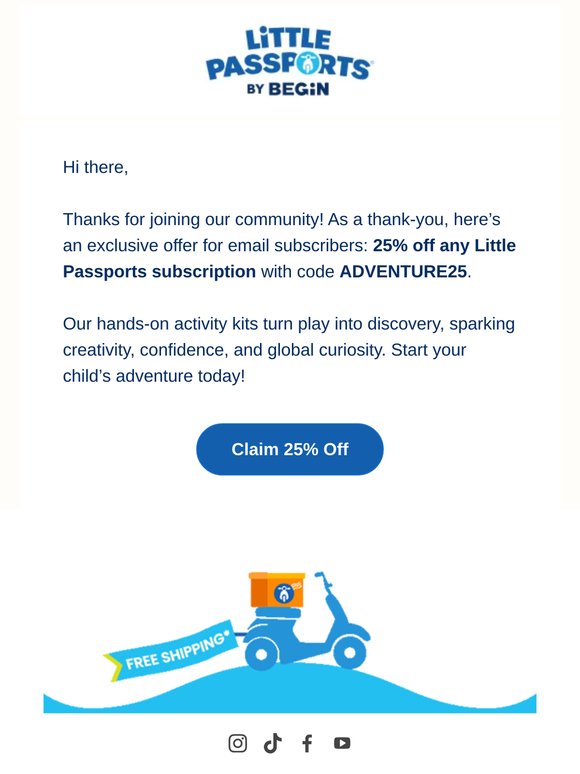 Start Your Child’s Adventure Today ✈️