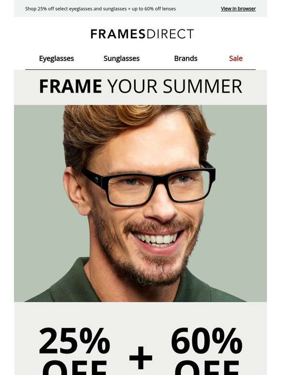Must-Have summer frames. Now at rare prices