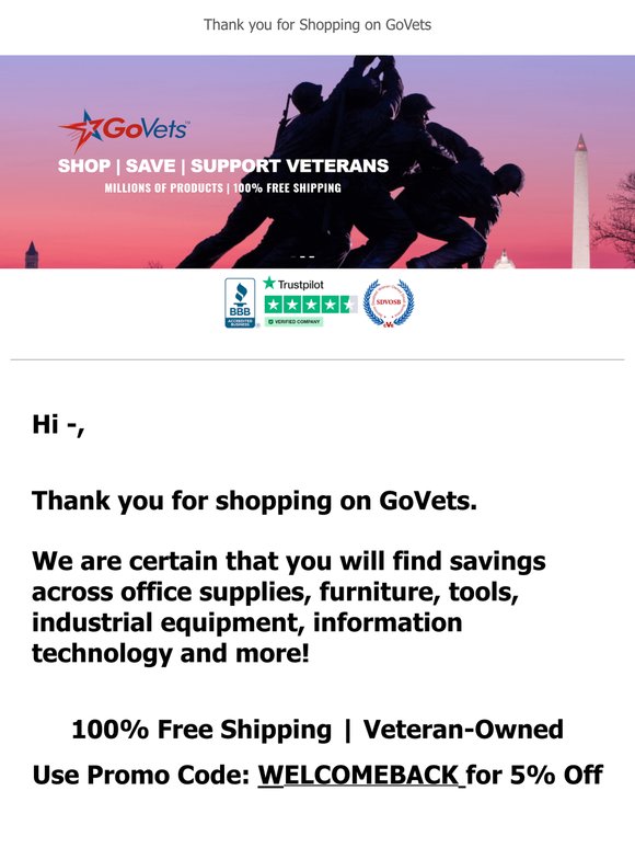 Consider GoVets - 100% Free Shipping - Millions of Products