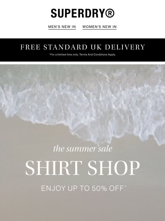 Shirts Up To 50% Off | Summer Sale