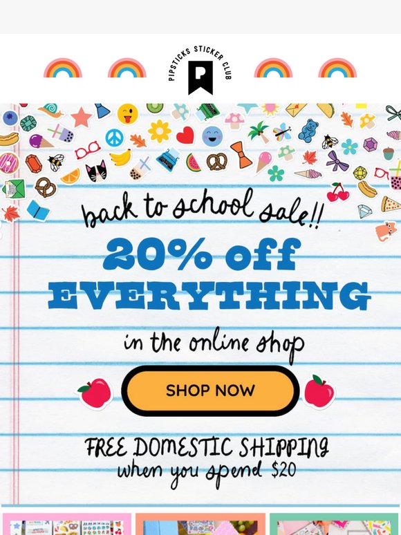 🎒 Your 20% Off + FREE Shipping is Waiting!