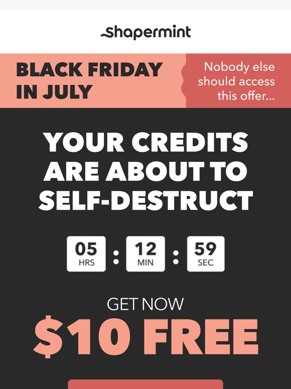 Your Credits Will Self-Destruct ⚠️
