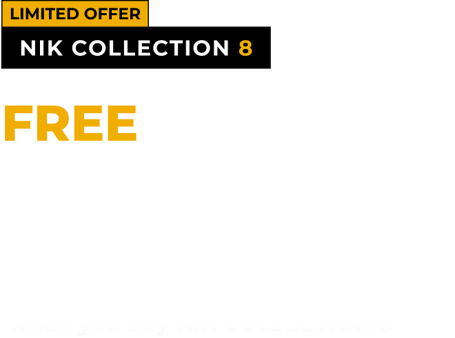 Limited Offer - Free DxO PhotoLab 8 or DxO ViewPoint 5 when you buy NIK COLLECTION 8