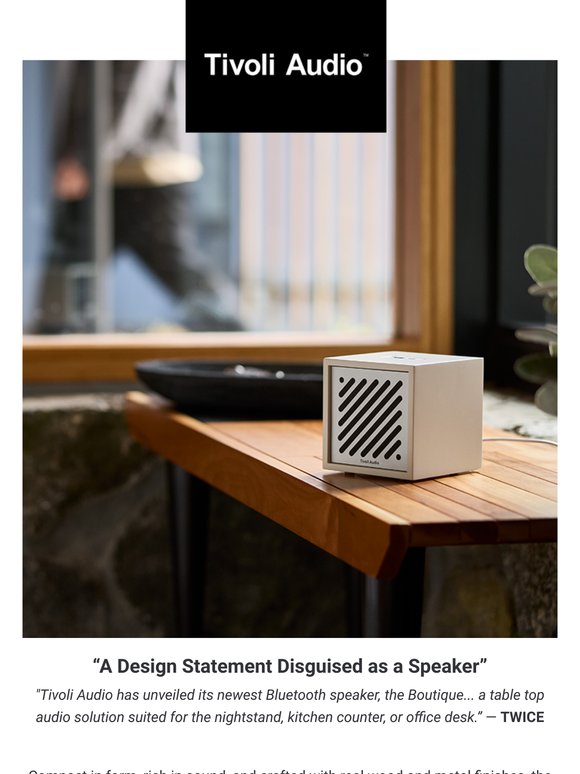 “A Design Statement Disguised as a Speaker” — TWICE