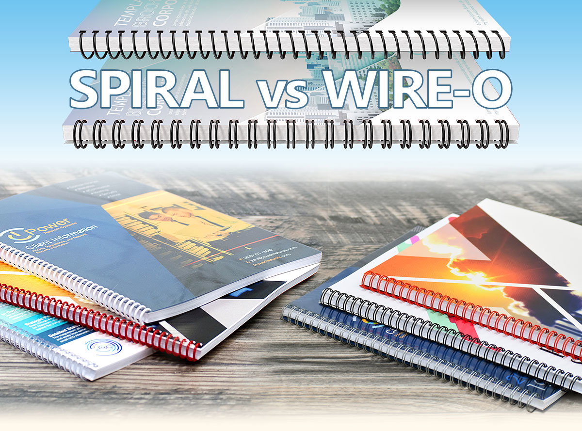 Spiral Binding vs. Wire-o Binding