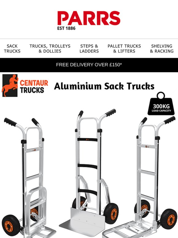 Centaur Aluminium Sack Trucks – Strong, Light, and Built to Last