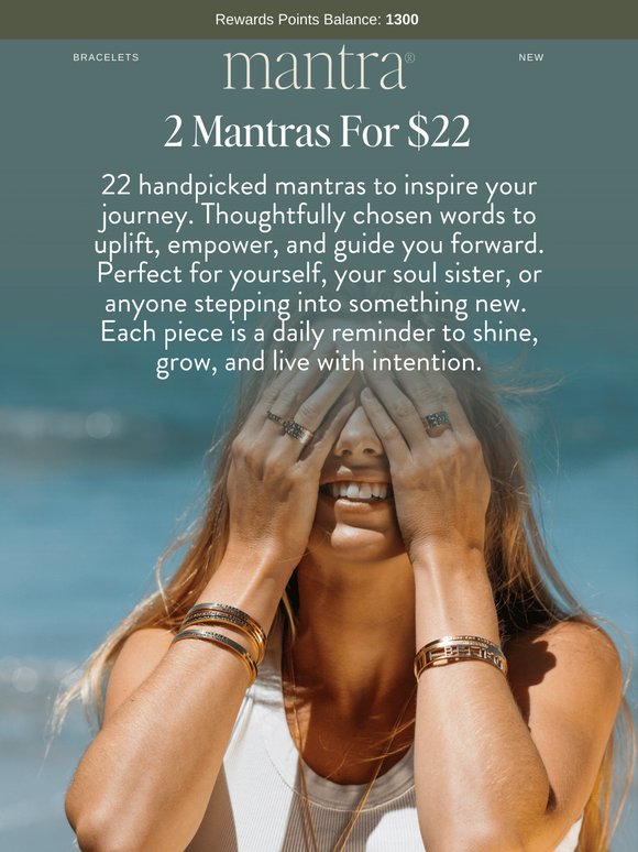 2 mantras for $22 ⎹ TODAY ONLY ✨