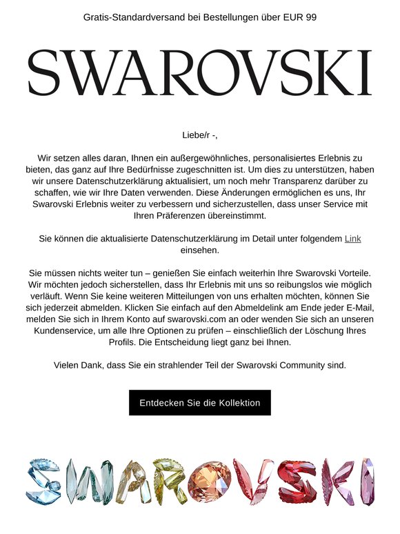 —, wir aktualisieren unsere Datenschutzerklärung