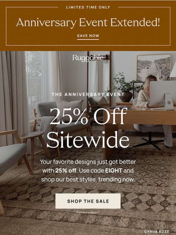 25% off sitewide—shop the best deals