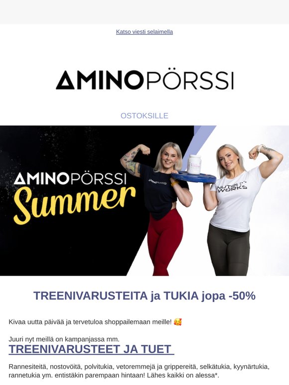 TREENIVARUSTEITA jopa -50%☀️