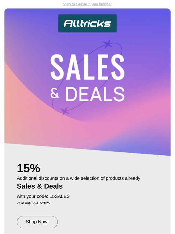 It's the Sales on Alltricks! 😎
