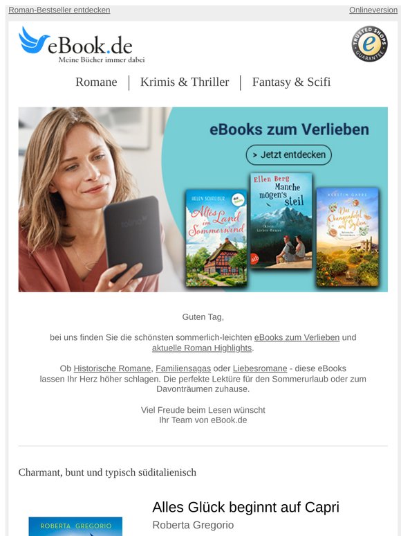 Sommerlich-leichte Romane entdecken ☀️