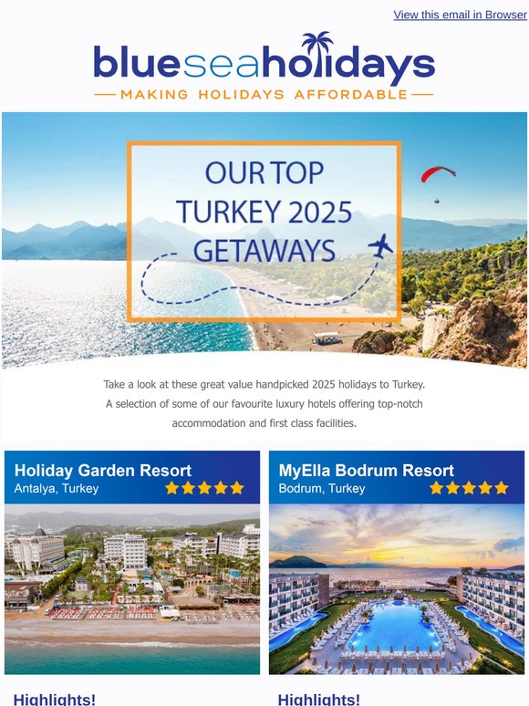 ☀️ Summer Sun from £389pp - 5-Star All-Incluisve 🏖️ Our Top Turkey Deals