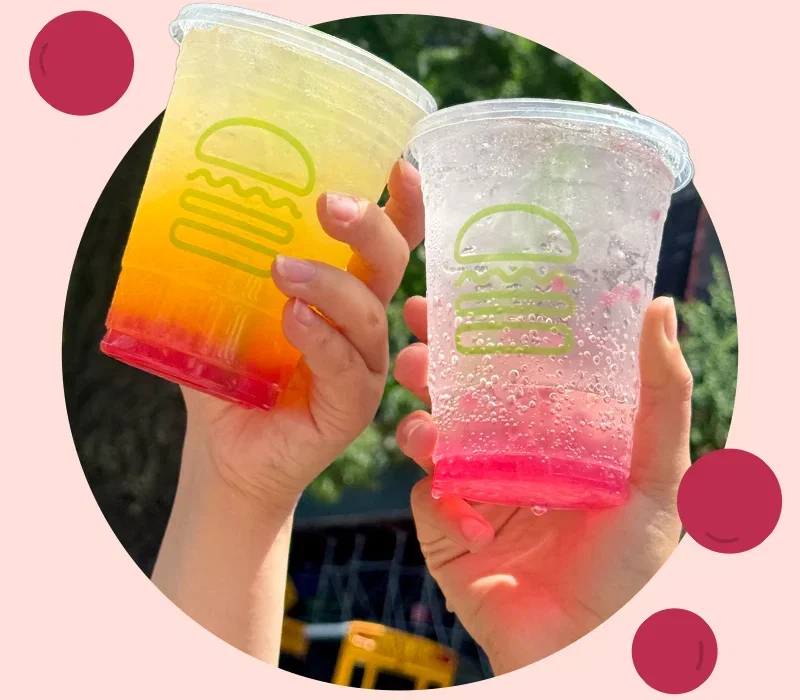 Lemonade and Soda with Boba
