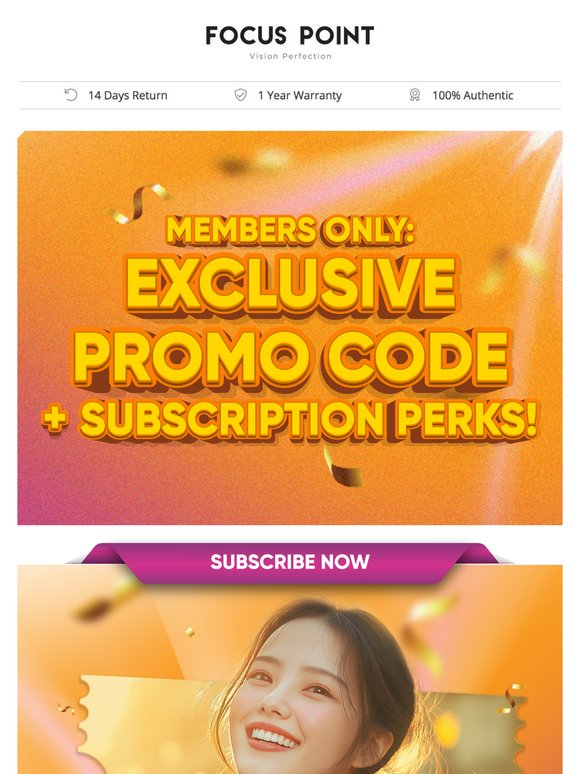 🎉 Members Only: Exclusive Promo Code + Subscription Perks!