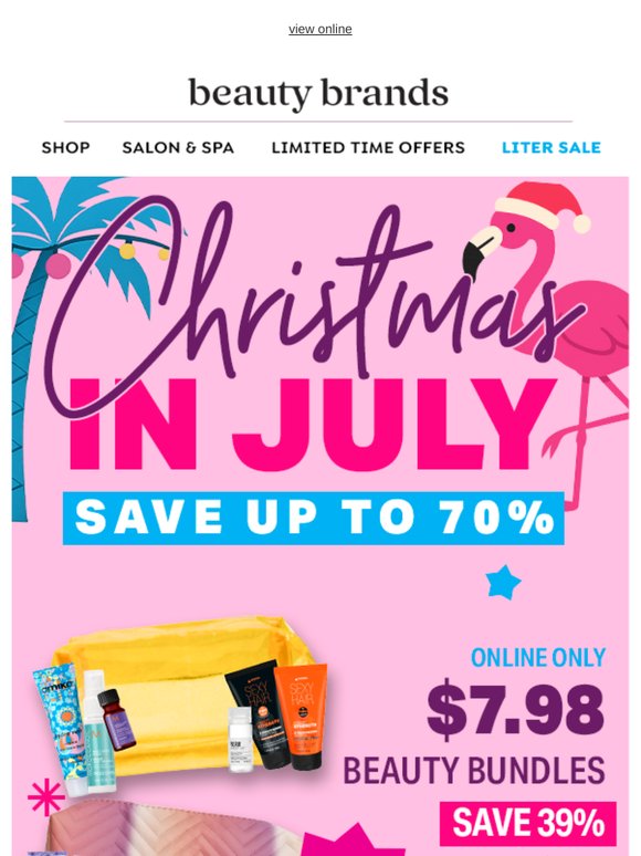 Christmas in July: Save up to 70% 🎄