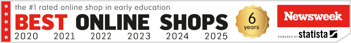 #1 Rated Online Shop in Early Education for 5 Years!