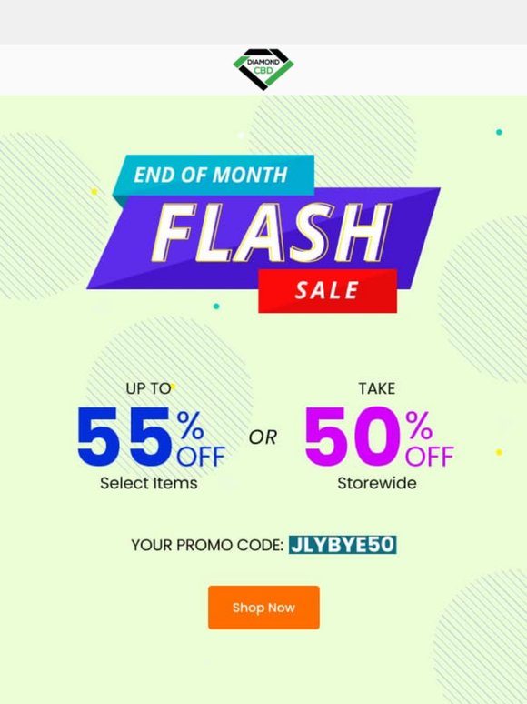 👋 Bye July! 50% OFF Storewide for you!