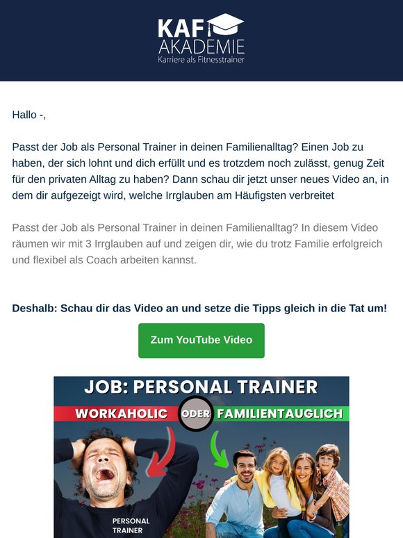 Personal Trainer + Familienalltag? Hier erfährst du, wie du beides kominieren kannst!