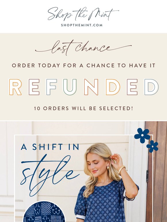 Last Chance! We're Refunding 10 Orders 😮