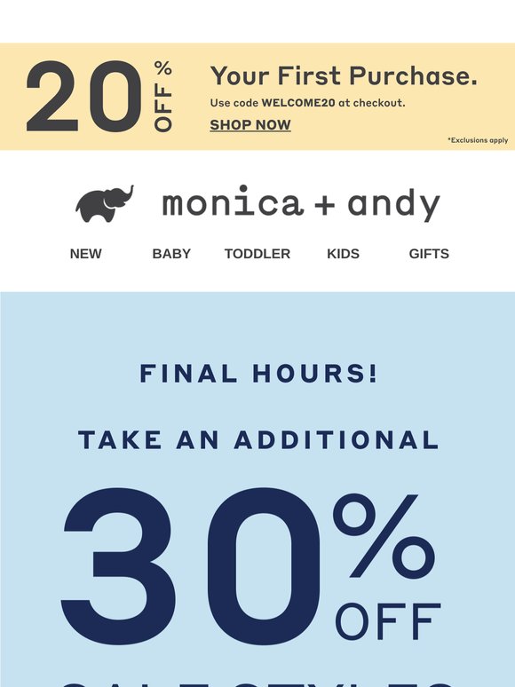 Hurry, EXTRA 30% Off Sale Styles Ends Tonight!