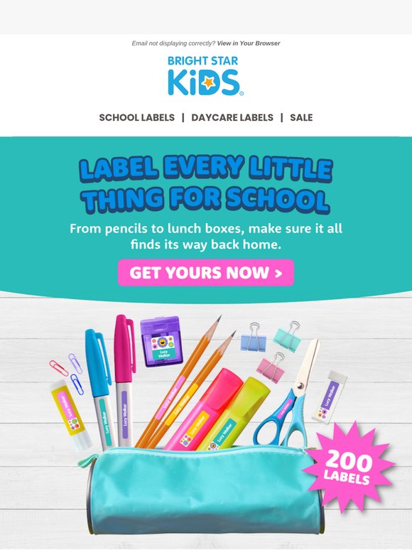 Label Every Little Thing for School 🤩
