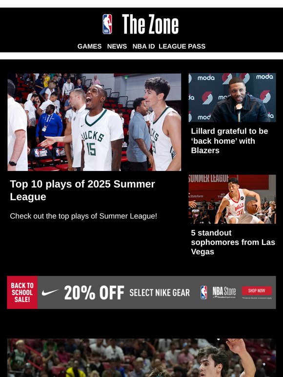Top 10 plays of 2025 Summer League | Lillard grateful to be ‘back home’ with Blazers