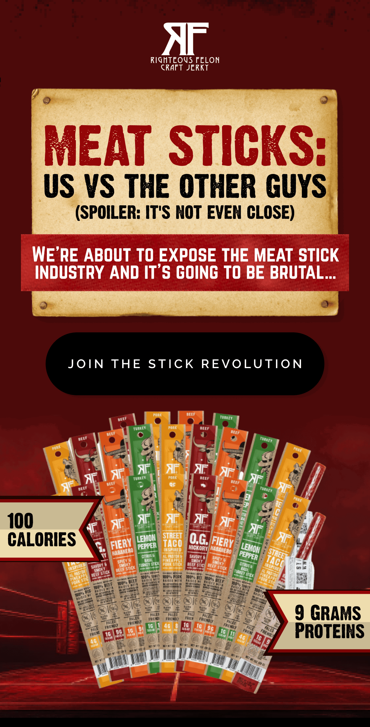 Meat Sticks: us vs the other guys